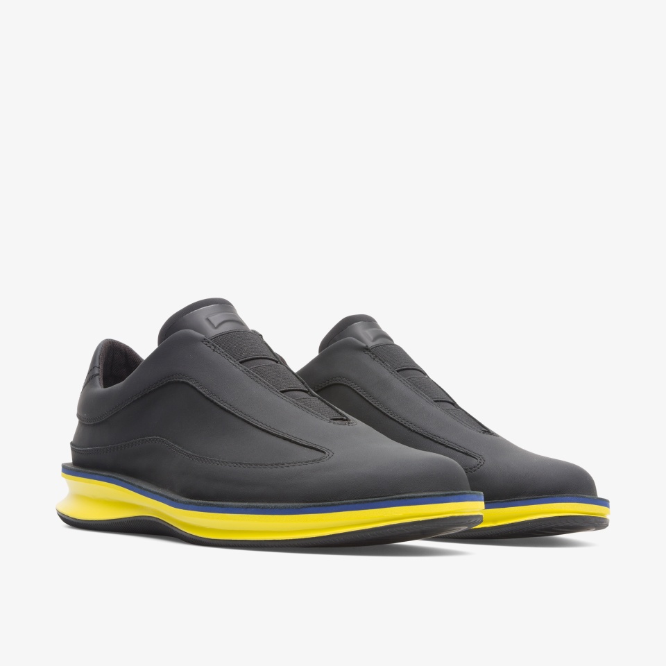 Camper Rolling Black/Yellow - Camper Mens Sneakers ||7094-RXOYM||